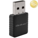 Qoltec Bezprzewodowy Ultra szybki DUAL mini WiFi adapter 2 x 2dBi | Standard AC | USB 3.0 | 1300Mbps