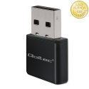 Qoltec Bezprzewodowy Ultra szybki mini adapter NANO WiFi | Standard N | USB 2.0 | 300Mbps