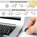 Qoltec Bezprzewodowy Ultra szybki mini adapter NANO WiFi | Standard N | USB 2.0 | 300Mbps