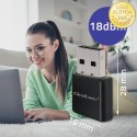 Qoltec Bezprzewodowy Ultra szybki mini adapter NANO WiFi | Standard N | USB 2.0 | 300Mbps