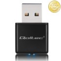 Qoltec Bezprzewodowy Ultra szybki mini adapter NANO WiFi | Standard N | USB 2.0 | 300Mbps