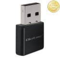 Qoltec Bezprzewodowy Ultra szybki mini adapter NANO WiFi | Standard N | USB 2.0 | 300Mbps