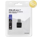 Qoltec Bezprzewodowy Ultra szybki mini adapter NANO WiFi | Standard N | USB 2.0 | 300Mbps