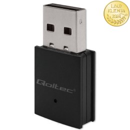 Qoltec Bezprzewodowy Ultra szybki mini adapter WiFi Standard AC | BT 4.0 USB | 600Mbps
