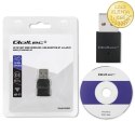 Qoltec Bezprzewodowy Ultra szybki mini adapter WiFi | Standard AC | BT 4.0 | USB 2.0 | 600Mbps