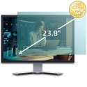 Qoltec Filtr światła niebieskiego 23.8" | 16:9 | Ochrona wzroku | Anti Glare | Matowy | na monitor