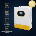 Qoltec Hybrydowy inwerter solarny Off-Grid 3.5kVA| 3.5kW | 100A | MPPT | LCD | BMS | Sinus