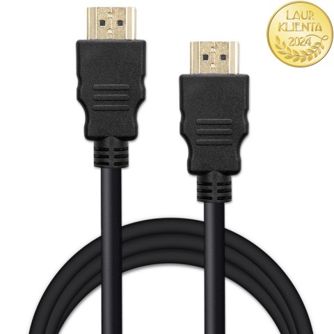 Qoltec Kabel HDMI v1.4 | High speed | 4K | 30Hz| 30AWG | GOLD | 2m
