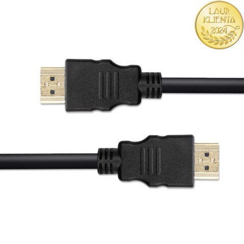 Qoltec Kabel HDMI v1.4 | High speed | 4K | 30Hz| 30AWG | GOLD | 2m