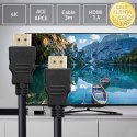 Qoltec Kabel HDMI v1.4 | High speed | 4K | 30Hz | 30AWG | 3D | GOLD | 3m