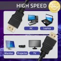 Qoltec Kabel HDMI v1.4 | High speed | 4K | 30Hz | 30AWG | 3D | GOLD | 3m