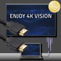 Qoltec Kabel HDMI v1.4 | High speed | 4K | 30Hz | 30AWG | 3D | GOLD | 3m