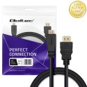 Qoltec Kabel HDMI| Micro HDMI | High speed| 4K | 30Hz | GOLD| 1m