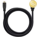 Qoltec Kabel HDMI v1.4 | Micro HDMI | High speed | 4K | 30Hz | GOLD | 2m