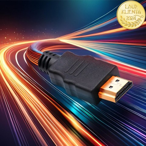 Qoltec Kabel HDMI v1.4 | Micro HDMI | High speed | 4K | 30Hz | GOLD | 3m
