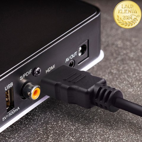 Qoltec Kabel HDMI v1.4 | Micro HDMI | High speed | 4K | 30Hz | GOLD | 3m