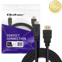 Qoltec Kabel HDMI v1.4 | Micro HDMI | High speed | 4K | 30Hz | GOLD | 3m