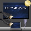 Qoltec Kabel HDMI v1.4 | High Speed | Ethernet | 4K | 30Hz | GOLD | 2m