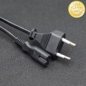 Qoltec Kabel zasilający | 2pin | IEC C7 / CEE 7/26 | 1.4m