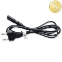 Qoltec Kabel zasilający | 2pin | IEC C7 / CEE 7/26 | 1.4m