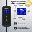 Qoltec Mobilna ładowarka do samochodu elektrycznego EV z regulacją 2w1 Typ2 | 3.5kW | 230V | Wi-fi | LCD | Przenośna | Wallbox |