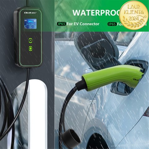Qoltec Mobilna ładowarka do samochodu elektrycznego EV z regulacją 2w1 Typ2 | 3.5kW | 230V | Wi-fi | LCD | Przenośna | Wallbox | Qoltec Mobilna ładowarka do samochodu elektrycznego EV z regulacją 2w1 Typ2 | 3.5kW | 230V | Wi-fi | LCD | Przenośna | Wallbox |