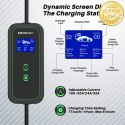 Qoltec Mobilna ładowarka do samochodu elektrycznego EV z regulacją 2w1 Typ2 | 7kW | 230V | CEE 3 PIN | Wi-fi| LCD | Przenośna | 