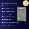 Qoltec Solarny regulator ładowania MPPT z czujnikiem temperatury 20A |12V / 24V | LCD | 2 x USB