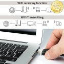 Qoltec Szybki bezprzewodowy Adapter USB DUAL Wi-Fi 2 x 2dBi | Standard AC | USB 3.0 | 1200Mbps