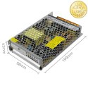 Qoltec Zasilacz impulsowy do LED | 150W | 12V | 12.5A | aluminium