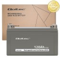 Qoltec Akumulator AGM | 12V | 120Ah | 35.2kg | Bezobsługowy | Mocny | LongLife | do UPS, kampera, łodzi, pieca