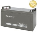 Qoltec Akumulator AGM | 12V | 120Ah | 35.2kg | Bezobsługowy | Mocny | LongLife | do UPS, kampera, łodzi, pieca