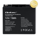 Qoltec Akumulator AGM | 12V | 18Ah | Bezobsługowy | Wydajny | LongLife | do UPS, skutera