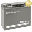 Qoltec Akumulator AGM | 12V | 20Ah | Bezobsługowy | Wydajny | LongLife | do UPS, skutera