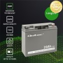 Qoltec Akumulator AGM | 12V | 20Ah | Bezobsługowy | Wydajny | LongLife | do UPS, skutera