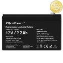 Qoltec Akumulator AGM | 12V | 7.2Ah | Bezobsługowy | Wydajny | LongLife | do UPS, security