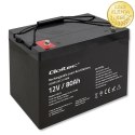 Qoltec Akumulator AGM | 12V | 80Ah | 23.5kg | Bezobsługowy | Mocny | LongLife | do UPS, kampera, łodzi, pieca