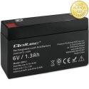 Qoltec Akumulator AGM | 6V | 1.3Ah | Bezobsługowy | Wydajny | LongLife | do UPS, wagi, kasy