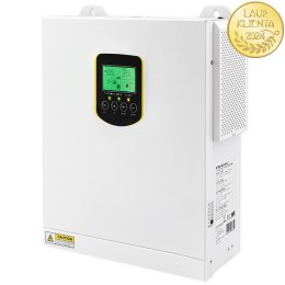 Qoltec Hybrydowy inwerter solarny Off-Grid 2.5kVA| 2.5kW | 100A | MPPT | LCD | BMS | Sinus