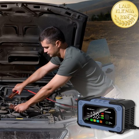Qoltec Inteligentna mikroprocesorowa ładowarka 12V | 7A | Prostownik do akumulatora AGM LiFePO4 GEL z funkcją naprawy Qoltec Inteligentna mikroprocesorowa ładowarka 12V | 7A | Prostownik do akumulatora AGM LiFePO4 GEL z funkcją naprawy