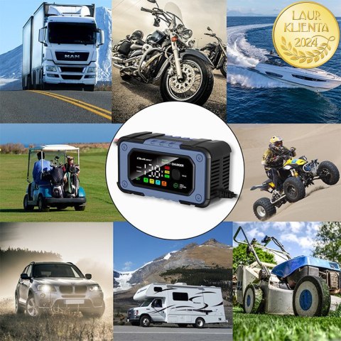 Qoltec Inteligentna mikroprocesorowa ładowarka 12V | 7A | Prostownik do akumulatora AGM LiFePO4 GEL z funkcją naprawy Qoltec Inteligentna mikroprocesorowa ładowarka 12V | 7A | Prostownik do akumulatora AGM LiFePO4 GEL z funkcją naprawy