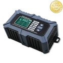 Qoltec Inteligentna mikroprocesorowa ładowarka z testerem baterii i funkcją naprawy 12V | 6A | LCD | Prostownik do akumulatora A