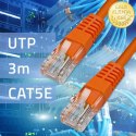 Qoltec Kabel Patchcord Crossover | CAT5E | UTP | 3m