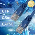 Qoltec Kabel Patchcord UTP | CAT5E | 0.5m