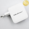 Qoltec Ładowarka sieciowa 140W GaN | 5-20V | 2.5-5A | 3 x USB-C PD | 1 x USB QC 3.0 | Biała