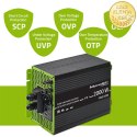 Qoltec Przetwornica solarna Monolith 3w1 z funkcją ładowania AC | MPPT | UPS | ATS | 1000W | 2000W | 12V na 230V | Czysty Sinus