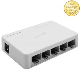 Qoltec SWITCH Przełącznik sieciowy 5 x port RJ45 | 1000Mbps | Fast Ethernet | LAN