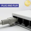 Qoltec SWITCH Przełącznik sieciowy 5 x port RJ45 | 100Mbps | Fast Ethernet | LAN