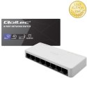 Qoltec SWITCH Przełącznik sieciowy 8 x port RJ45 | 100Mbps | Fast Ethernet | LAN