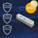 Qoltec Zasilacz impulsowy LED IP67 | 100W | 12V | 8.3A | Wodoodporny | Biały